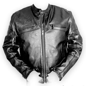 Xelement Black Leather Jacket